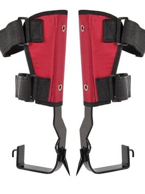 Tree Climbing Spike Set With Tools Adjustable Belt Lanyard Straps For Safety